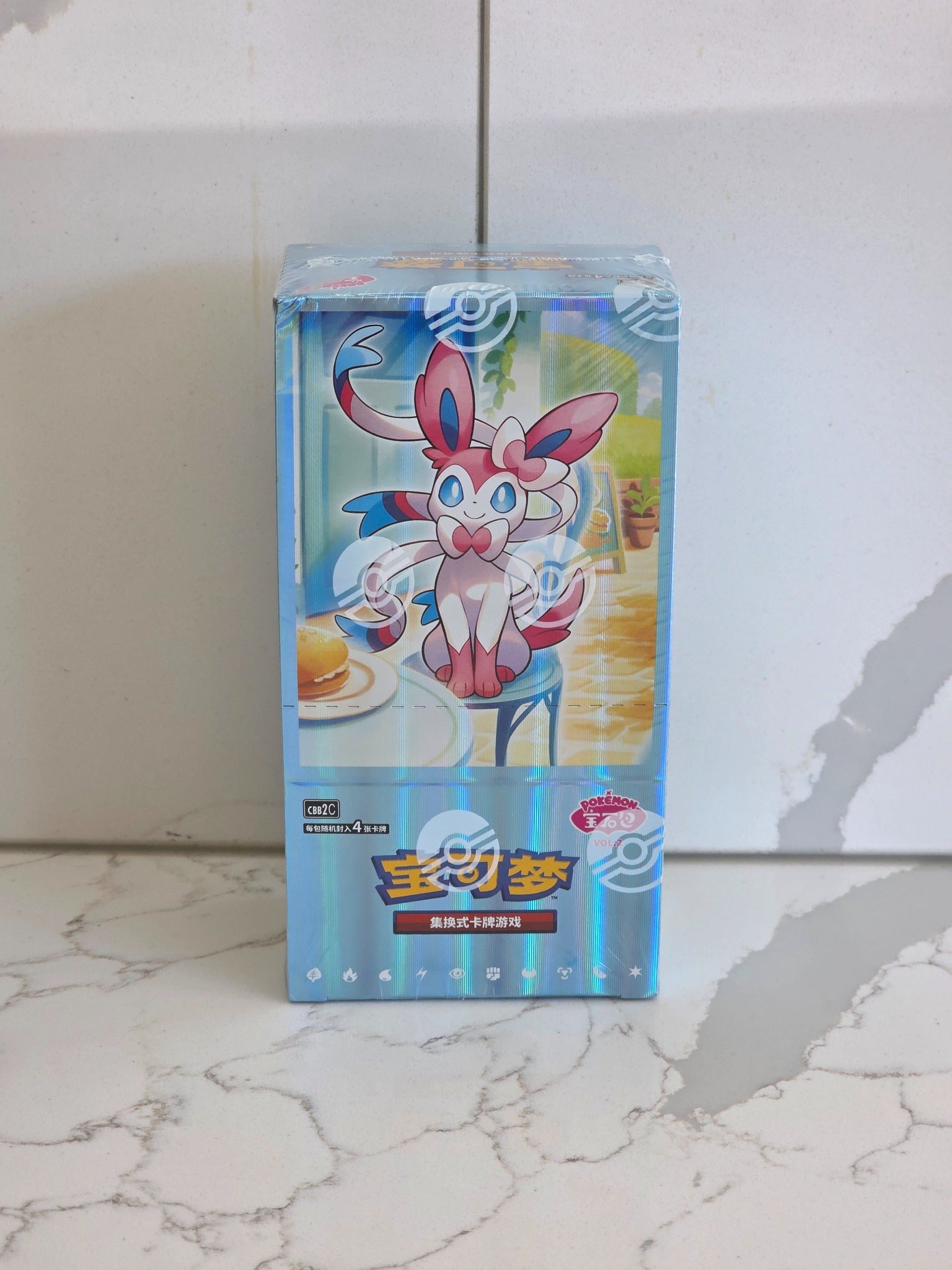 Pokémon TCG Gem Pack Vol. 2 Chinese Booster Box front sealed product