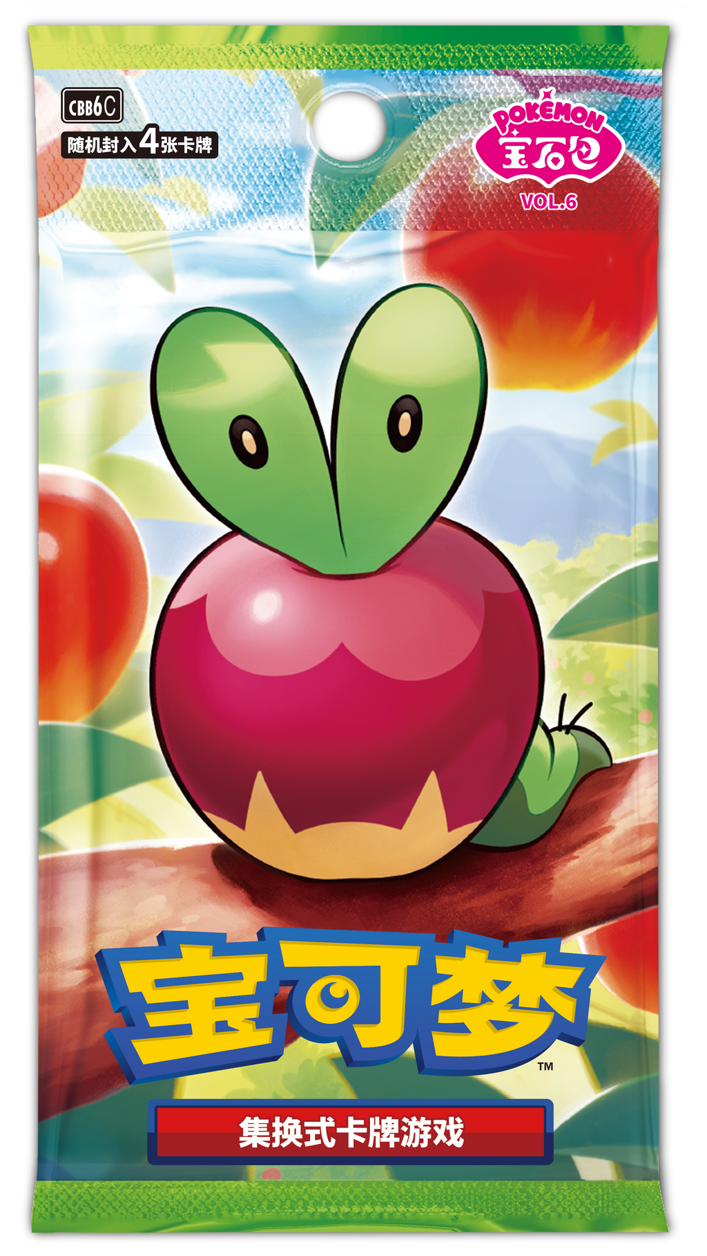 Pokémon TCG Gem Pack Vol. 6 CBB6C Simplified Chinese preorder artwork featuring Applin