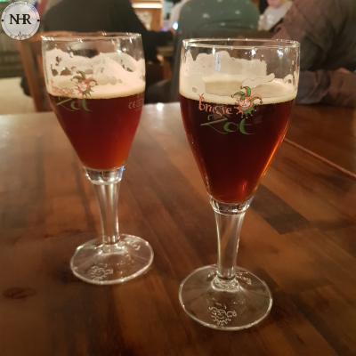 Brugse Zot unfiltered in the basement bar of Brewery de Halve Maan in Brugge