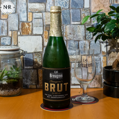 Bottle of Breugem Brut champaign beer
