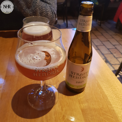Straffe Hendriks Wild in the restaunt at the Brewery de Halve Maan in Brugge