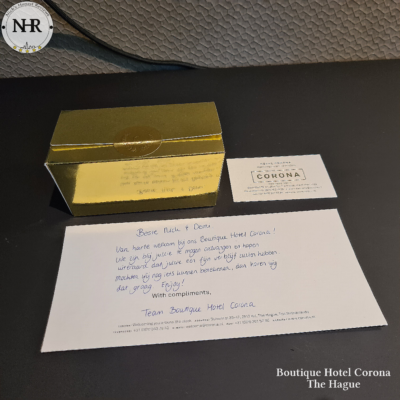 Personal message from the team - Boutique Hotel Corona - The Hague